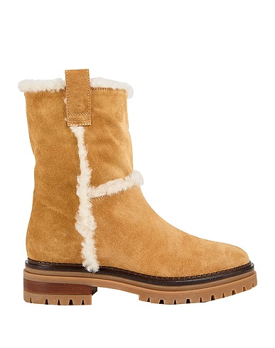 SERGIO ROSSI Ankle boot Sand Shearling