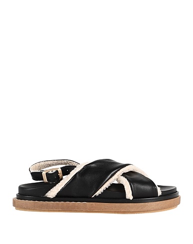 ALOHAS Sandals Black 100% Soft Leather