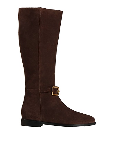 CORAL BLUE Boots Brown 100% Leather