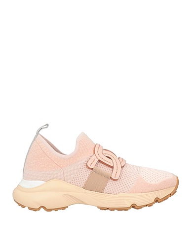 TOD'S Sneakers Light pink Textile fibres, Soft Leather