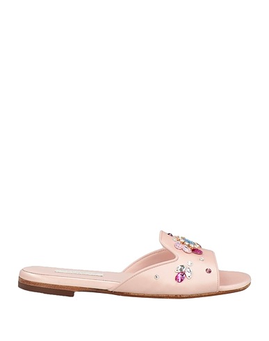 DOLCE&GABBANA Sandals Pink Textile fibers