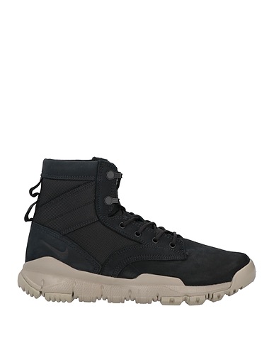 NIKE Sneakers Black Soft Leather, Textile fibers
