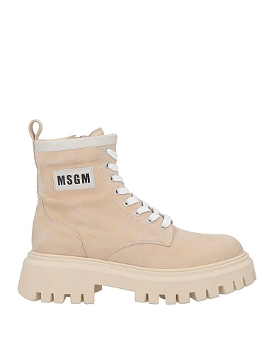 MSGM Ankle boot Beige Leather