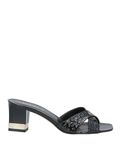 BY BYBLOS Sandals Black Soft Leather