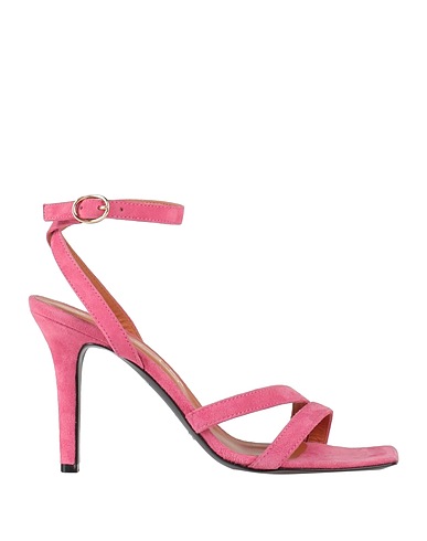 VIA ROMA 15 Sandals Pink Leather