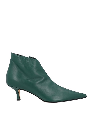 LUCA VALENTINI Ankle boot Green Soft Leather