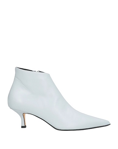 LUCA VALENTINI ショートブーツ ライトグレー 革