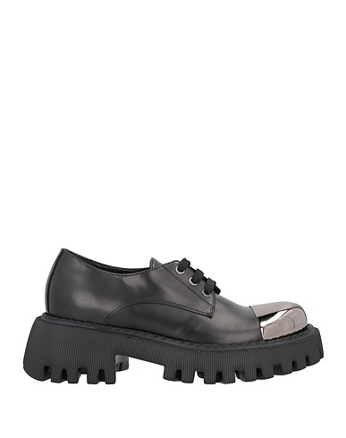 LORIBLU Laced shoes Black Calfskin