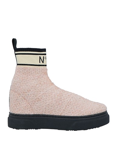 N°21 Ankle boot Light pink Textile fibres