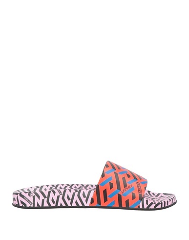 VERSACE Ciabatte e pantofole Corallo Altre Fibre