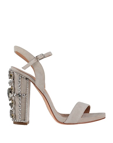 LE CAPRESI Sandals Grey Leather