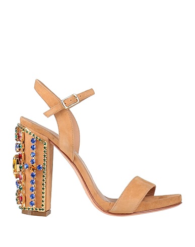 LE CAPRESI Sandals Camel Leather
