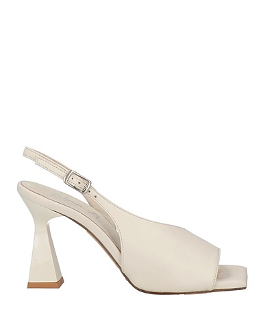 NOA A. Sandals Ivory Soft Leather