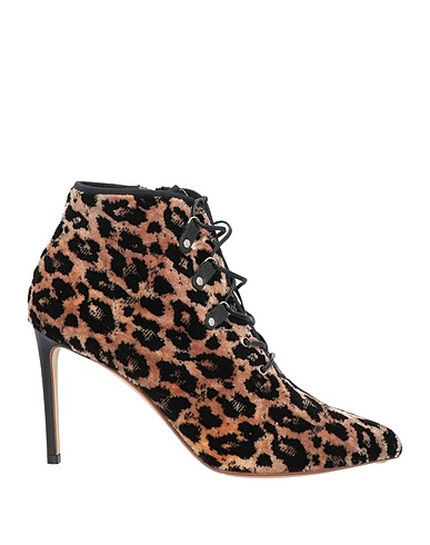 FRANCESCO RUSSO Ankle boot Black Textile fibers