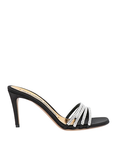 ALEXANDRE VAUTHIER Sandals Black Textile fibers