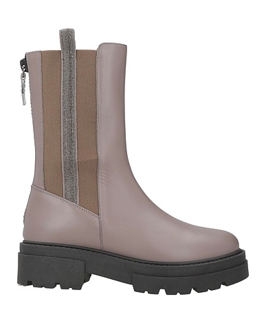 FABIANA FILIPPI Ankle boot Taupe 100% Leather, Ecobrass