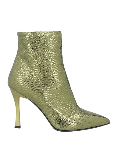 ISABELLE  Paris Ankle boot Military green Soft Leather