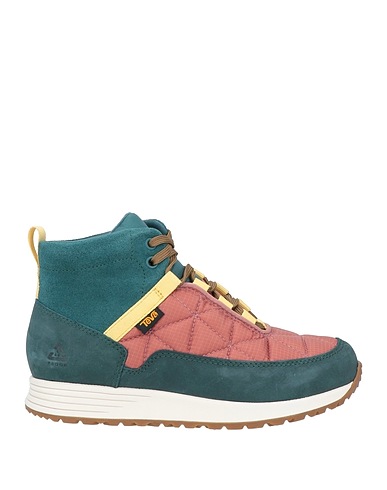 TEVA Sneakers Deep teal Leather, Textile fibres