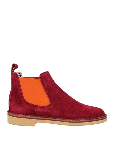POLLINI Ankle boot Burgundy Leather