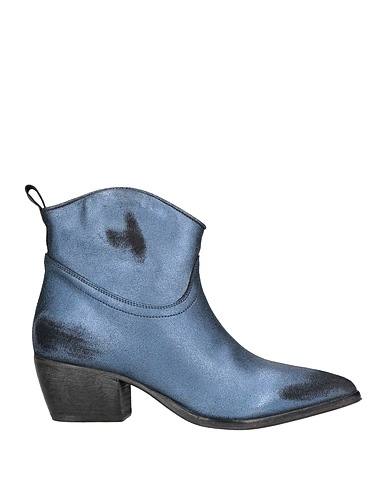 MOMA Ankle boot Slate blue Leather