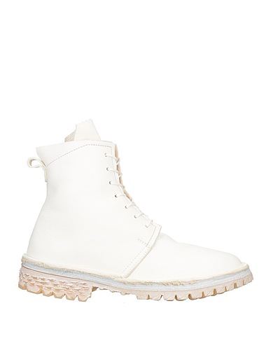 MOMA Ankle boot White Leather, Shearling