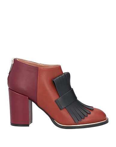 POLLINI Ankle boot Brown Leather