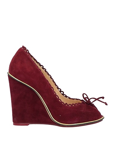 CHARLOTTE OLYMPIA Court Burgundy Leather