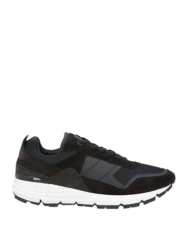 AIEZEN Sneakers Black Soft Leather, Textile fibers