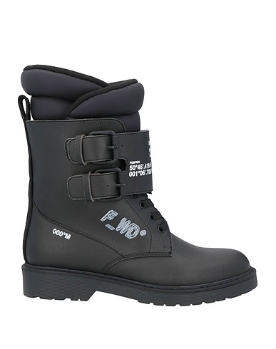 F_WD Ankle boot Black Textile fibres, Leather