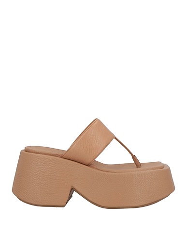 MARSÈLL Flip flops Camel Soft Leather