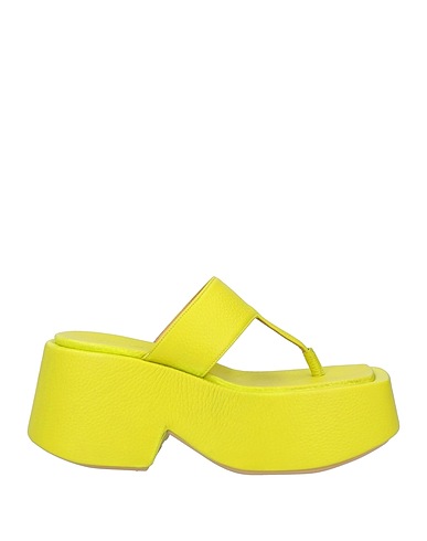 MARSÈLL Flip flops Lime green Soft Leather