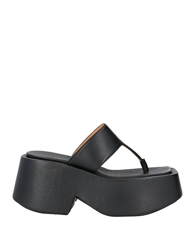 MARSÈLL Flip flops Black Soft Leather