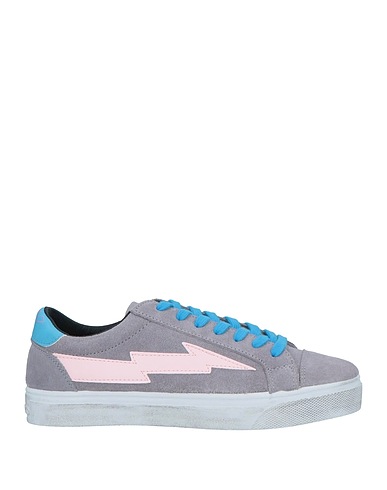 SANYAKO Sneakers Grau Leder, Gewebefasern