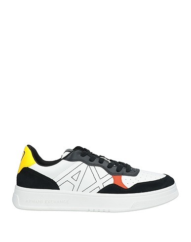 ARMANI EXCHANGE Sneakers Black Cow leather, Polyester, Polyurethane