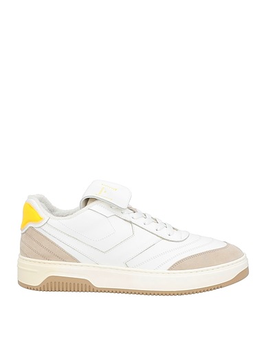 PANTOFOLA D'ORO Sneakers Bianco Pelle di vitello, Fibre tessili