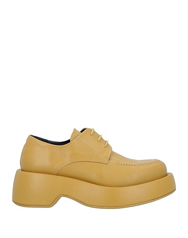 PALOMA BARCELÓ Stringate Giallo ocra Pelle