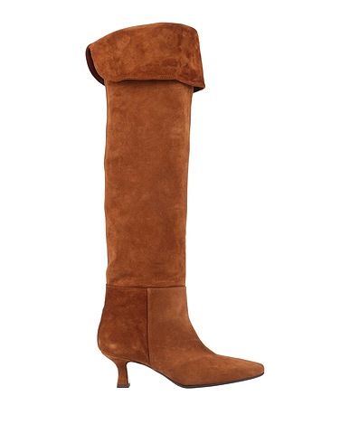 ANNA F. Boots Camel Leather