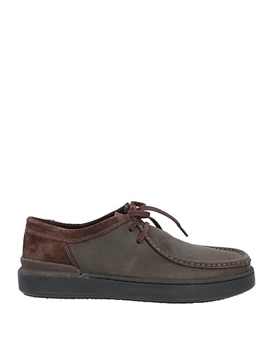 CLARKS Laced shoes Dark brown Soft Leather