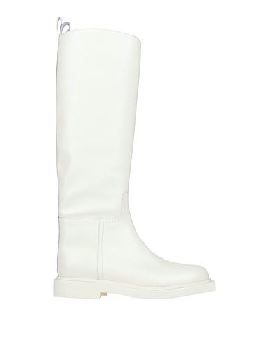 3JUIN Stiefel Weiß Leder