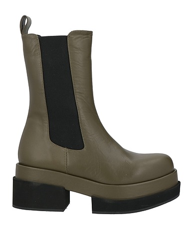 PALOMA BARCELÓ Ankle boot Military green Soft Leather