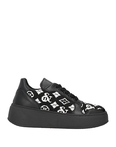 NILA & NILA Sneakers Black Textile fibres, Soft Leather