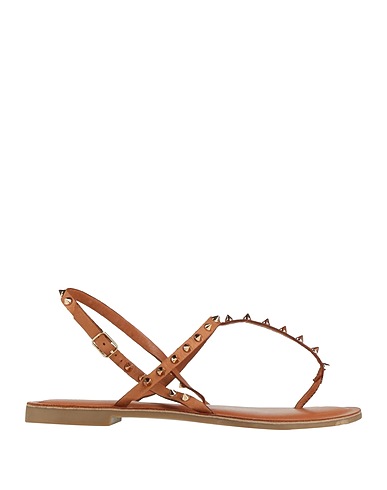 INUOVO Flip flops Tan Soft Leather