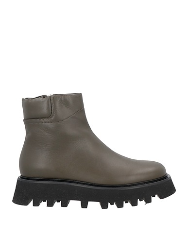 POMME D'OR Ankle boot Military green Soft Leather