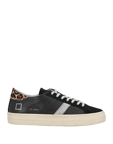 D.A.T.E. Sneakers Schwarz Leder