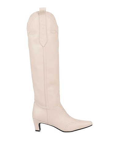 BEATRICE .B Boots Beige Textile fibers