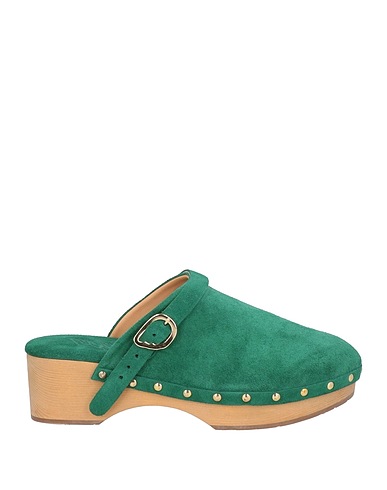 ANCIENT GREEK SANDALS Mule e zoccoli Verde Pelle