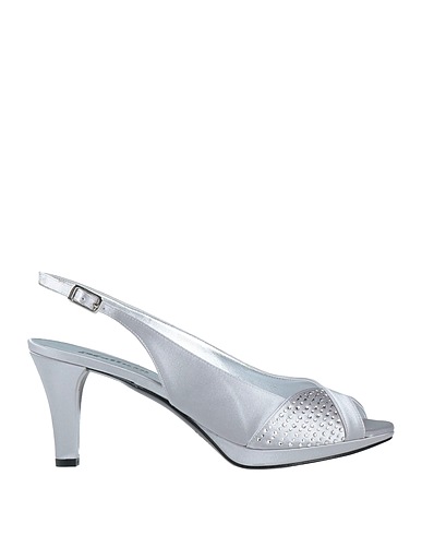 MELLUSO Sandali Argento Fibre tessili