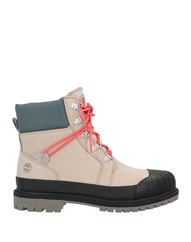 TIMBERLAND Ankle boot Beige Soft Leather, Textile fibres