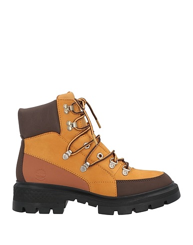 TIMBERLAND Ankle boot Camel Soft Leather, Textile fibres