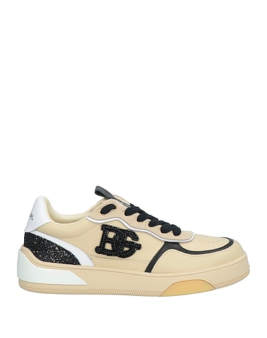 BLUGIRL Sneakers BEIGE Calfskin, Textile fibers